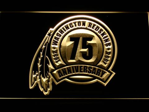 Washington Redskins 75th Anniversary Logo LED Neon Sign